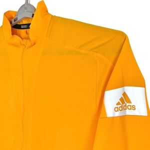 Adidas Men's 2XL Climalite Golf 1/4 Zip Yellow Wind Performance Pullover Jacket